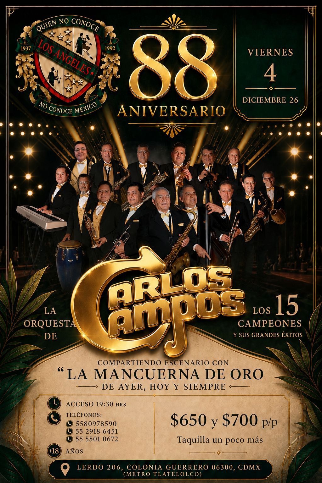 Viernes 04 diciembre 2026