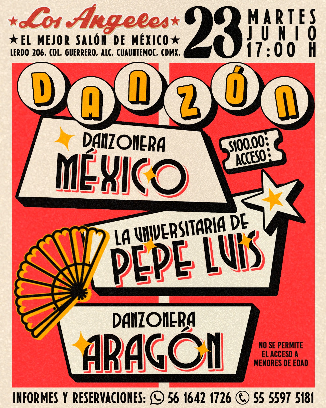 Martes danzón 23 junio 2026
