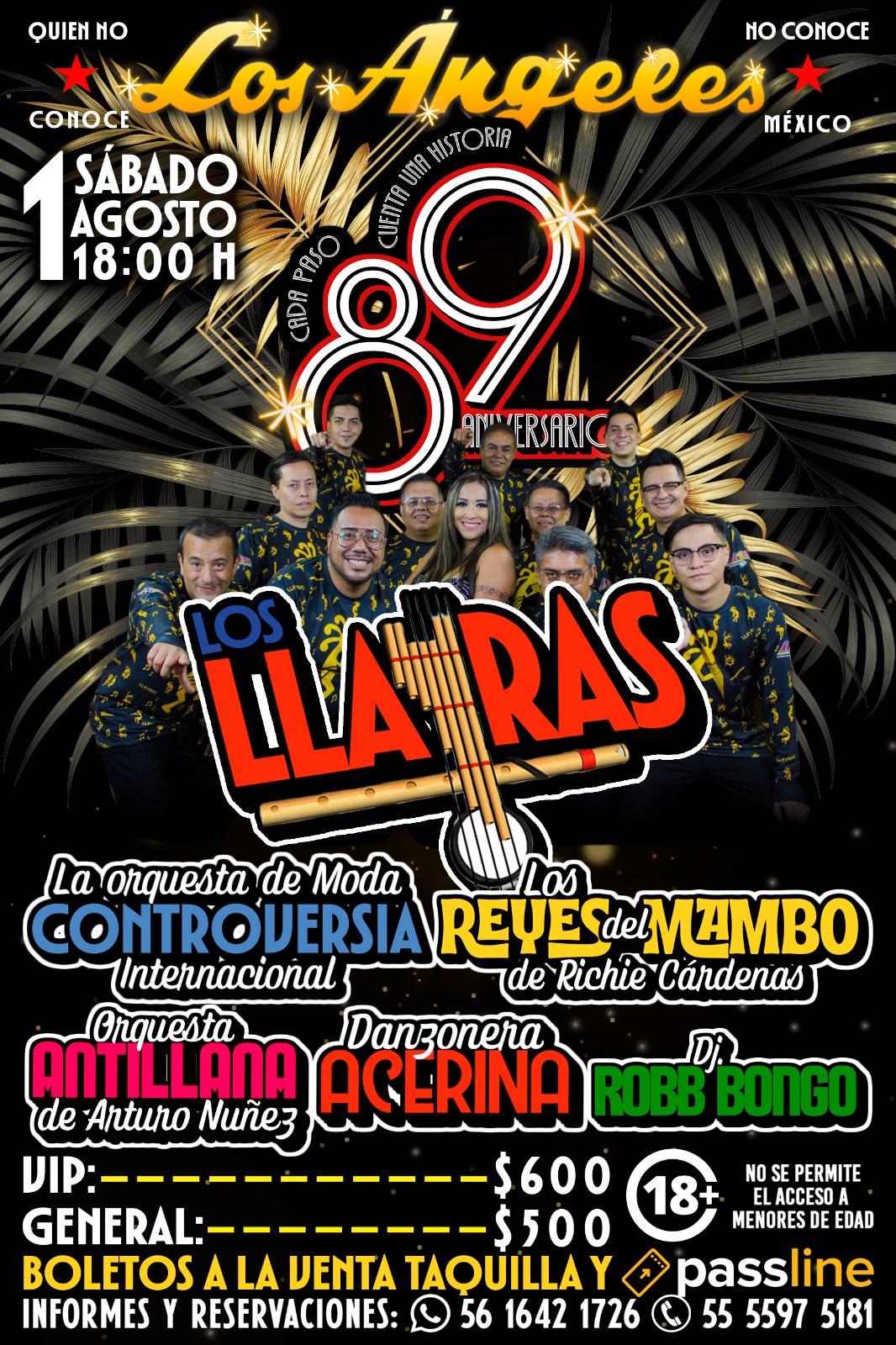 Sábado 01 agosto 2026 Los LLAYRAS