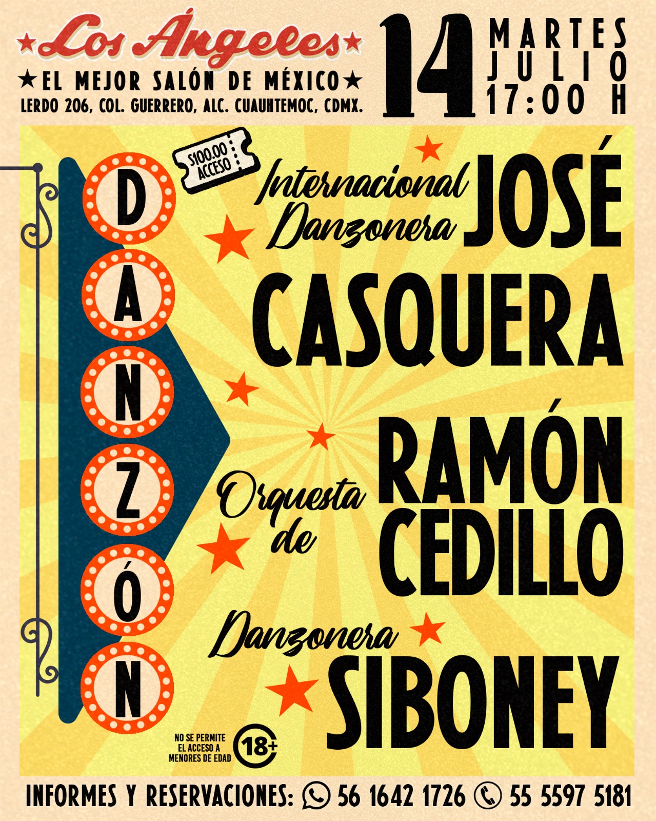 Martes de danzón 14 de juli0 2026