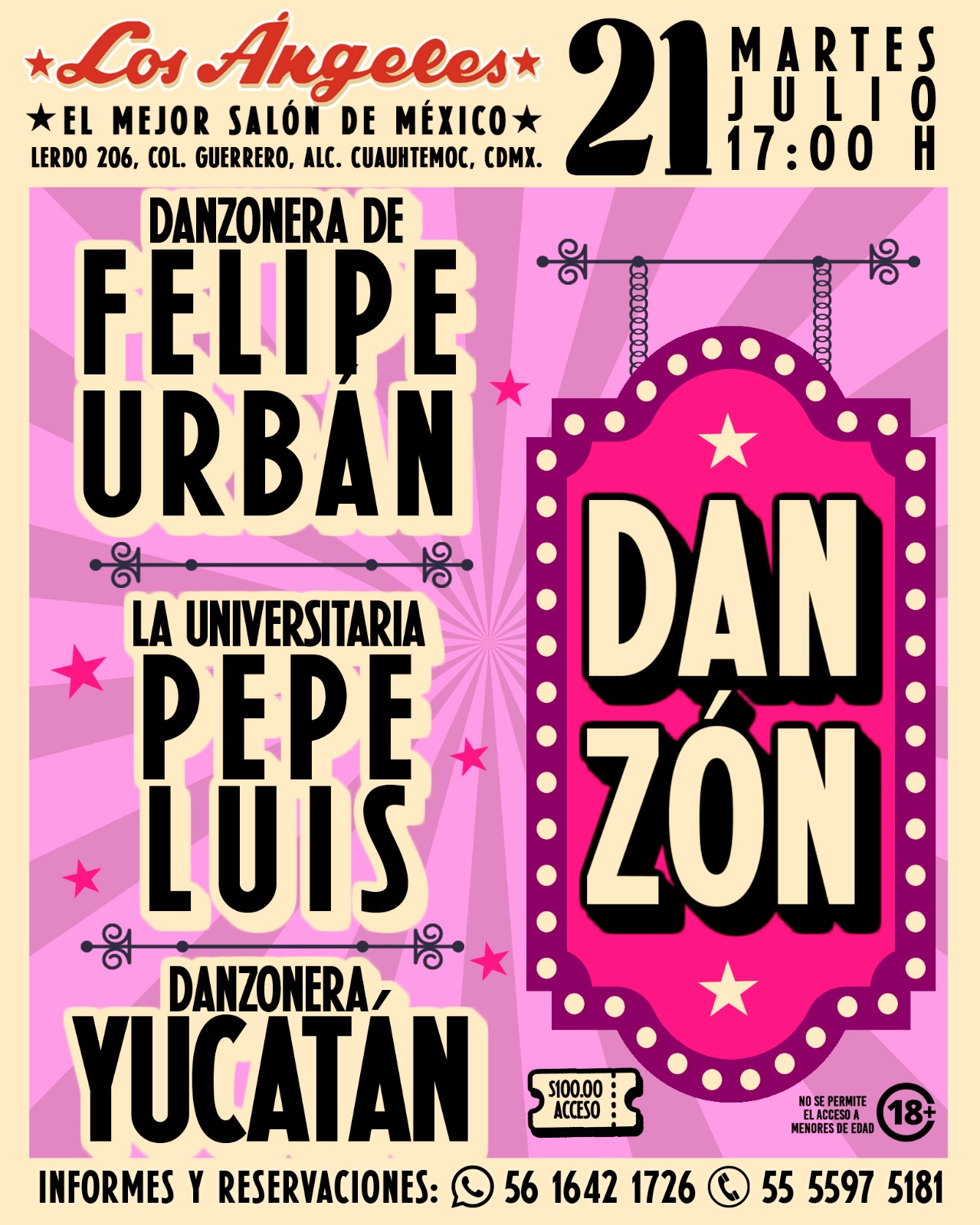 Martes de danzón 21 julio 2026