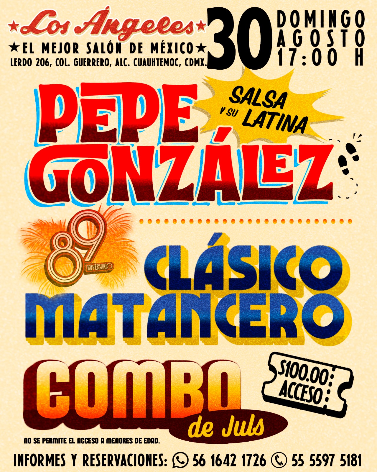 Domingo Tropical, 30 de agosto de 2026
