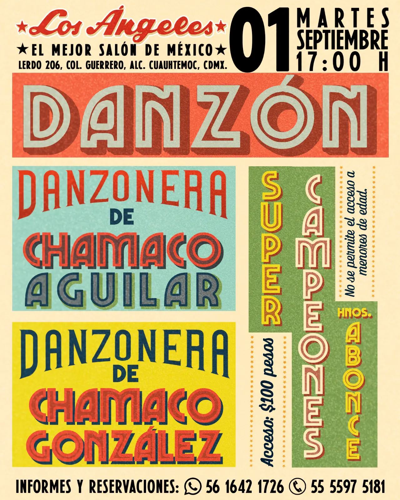 Martes de danzón, 01 de septiembre de 2026