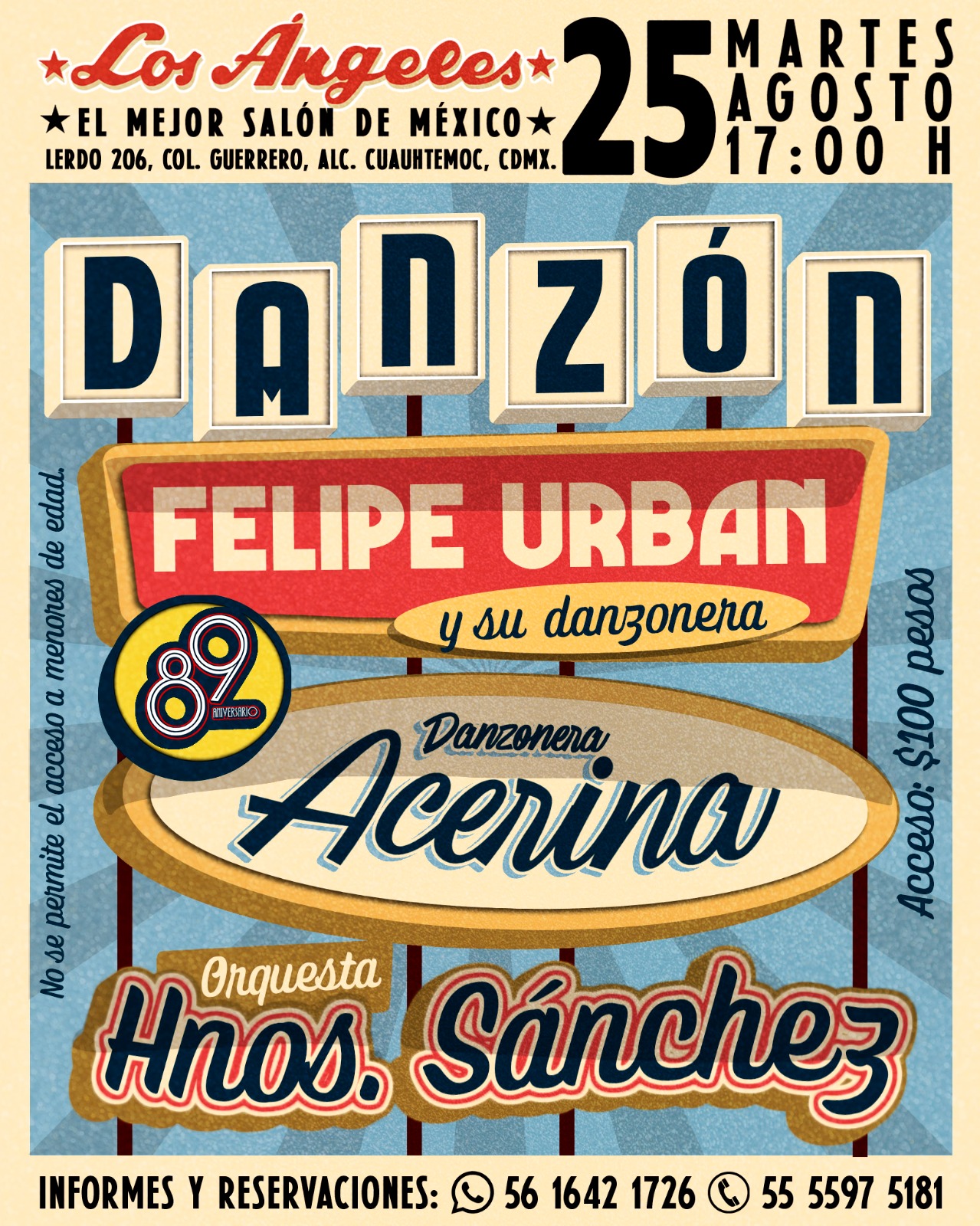 Martes de danzón, 25 de agosto de 2026