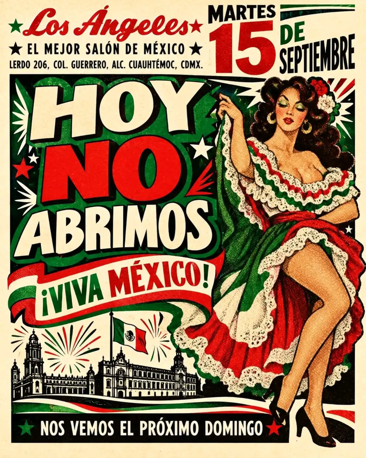 Martes de danzón, 13 de septiembre de 2026