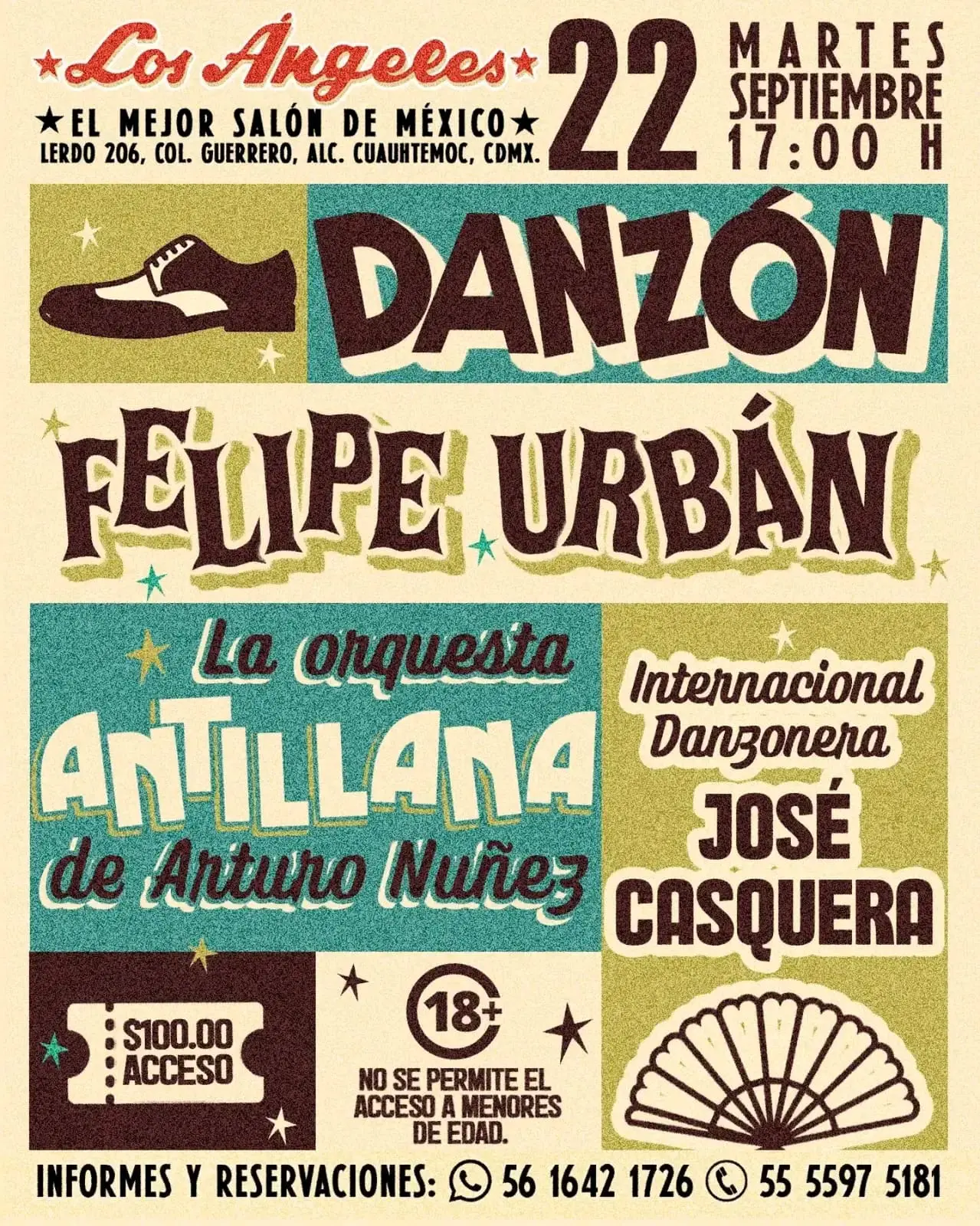 Martes de danzón, 22 de septiembre de 2026