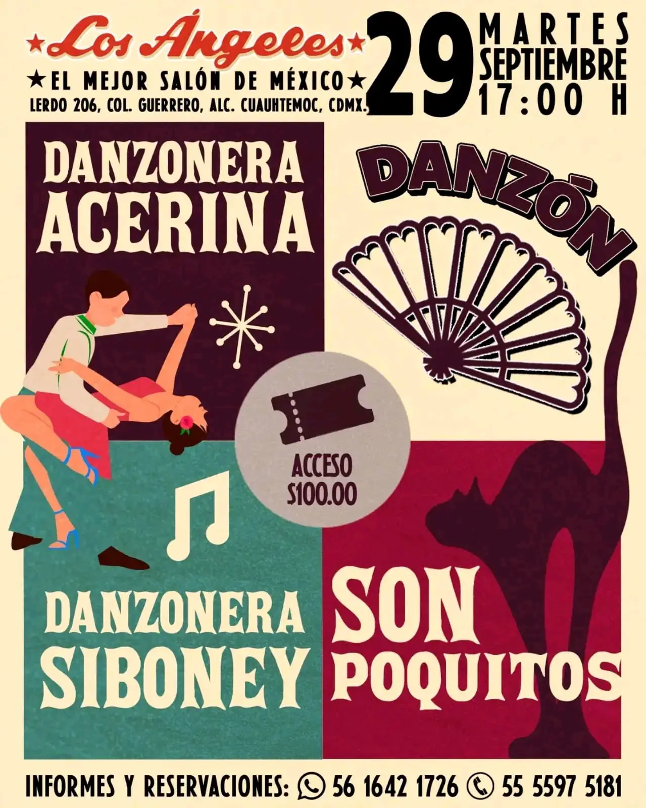 Martes de danzón, 29 de septiembre de 2026