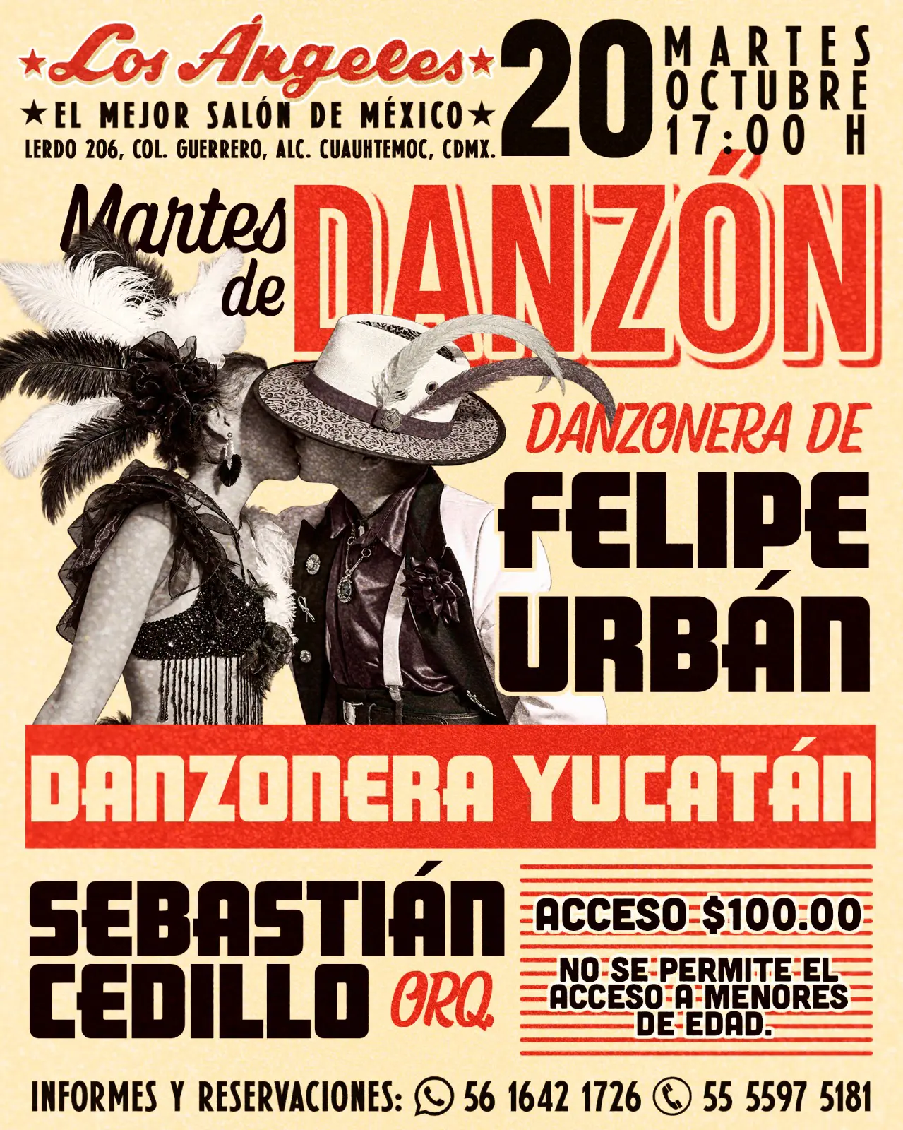 Martes de danzón, 20 de octubre de 2026